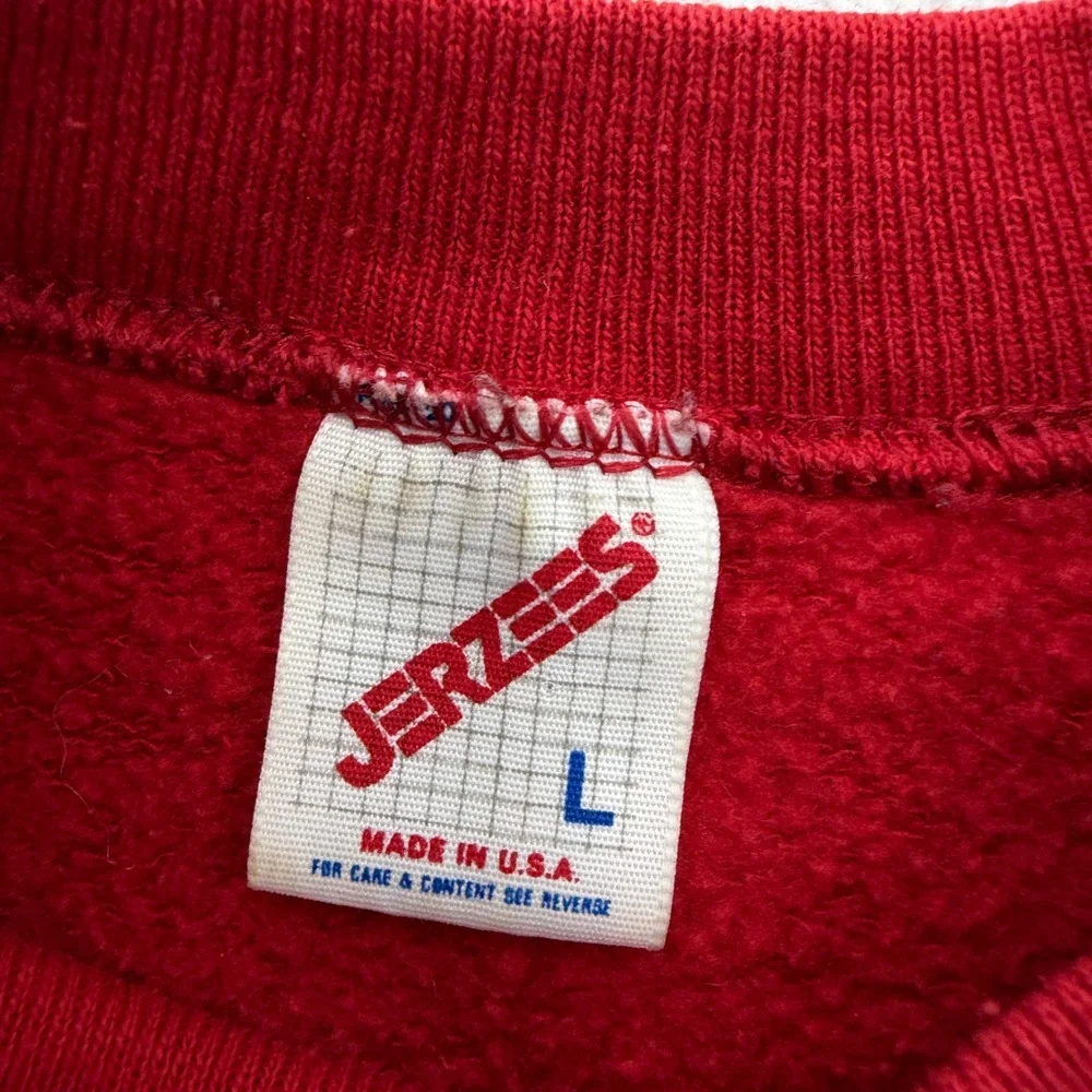 Vintage Jerzees University of Nebraska Cornhuskers Red Graphic Sweatshirt Large